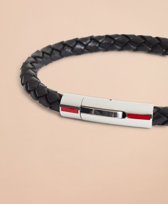 Clasped Leather Bracelet