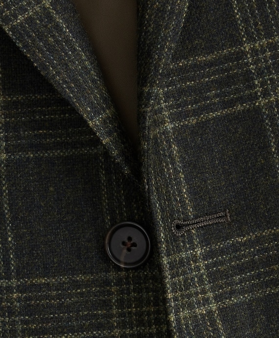 Regent Fit Green Plaid Sport Coat