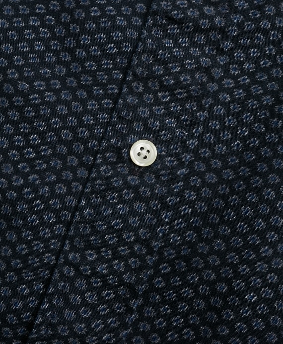 Regent Fit Mini-Floral Print Sport Shirt