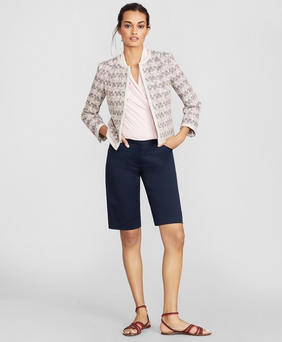 Jersey Faux Wrap Shell