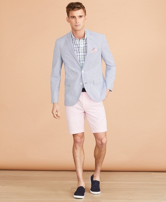 Striped Seersucker Sport Coat