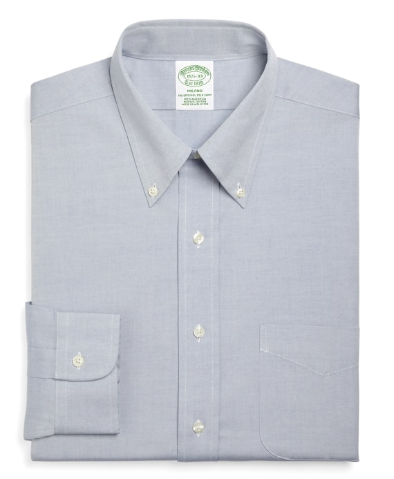 Milano Slim-Fit Dress Shirt, Button-Down Collar