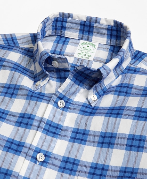 Milano Fit Oxford Plaid Sport Shirt
