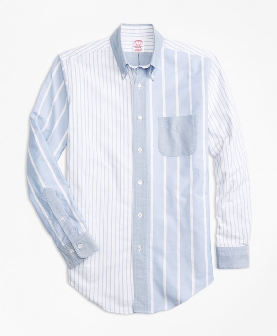 Madison Fit Oxford Fun Stripe Sport Shirt