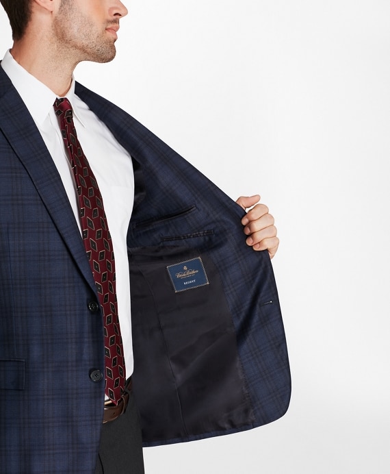 Regent Fit Blue Plaid with Deco Sport Coat