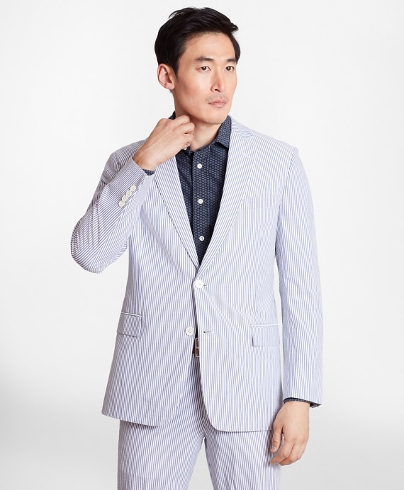 Regent Fit Stripe Seersucker Suit