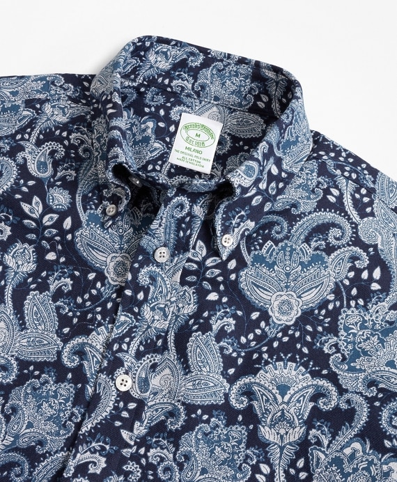 Milano Fit Paisley Flannel Sport Shirt
