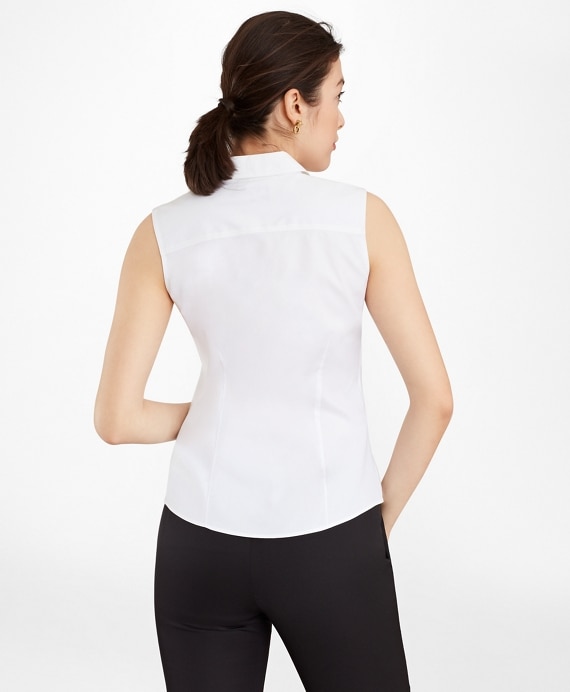 Non-Iron Fitted Sleeveless Dress Shirt