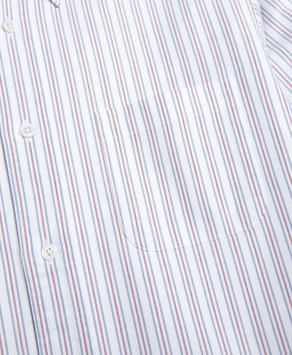 Milano Fit Oxford Double-Stripe Sport Shirt