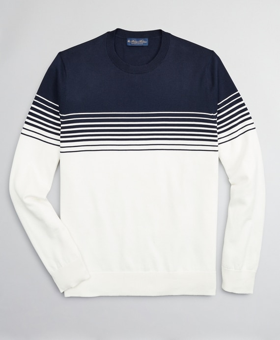 Nautical Stripe Supima® Crewneck Sweater