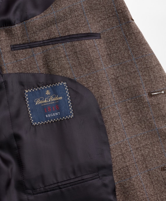 Regent Fit Three-Button Multi-Plaid 1818 Suit