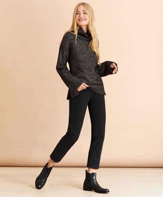 Marled Cotton-Alpaca Oversized Sweater