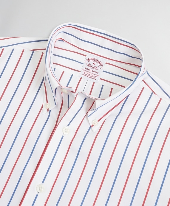 Stretch Madison Classic-Fit Sport Shirt, Non-Iron Stripe