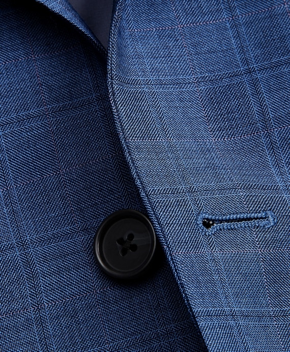 Regent Fit Two-Button Plaid 1818 Suit