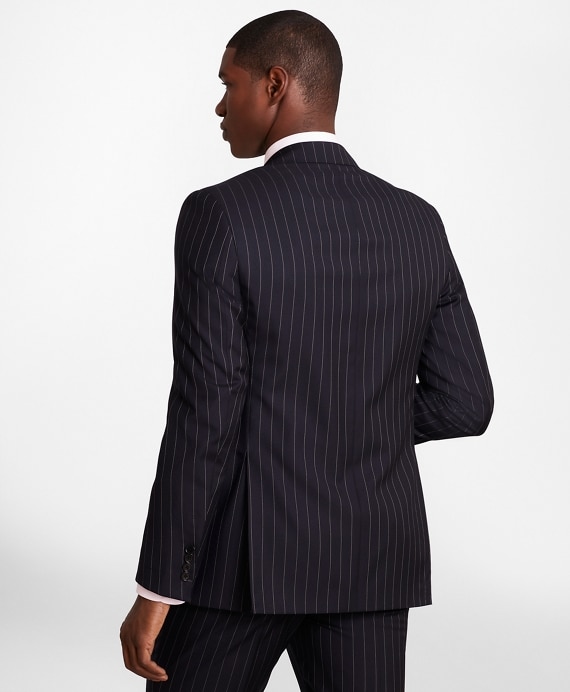 BrooksGate™ Regent-Fit Bead-Stripe Twill Suit Jacket