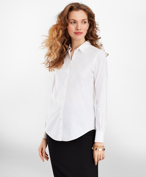 Non-Iron Classic-Fit Stretch Supima® Cotton Dress Shirt