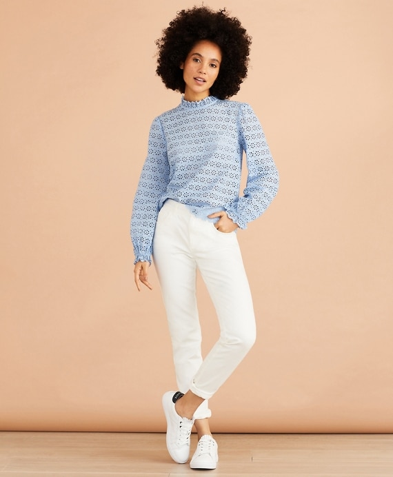 Cotton Eyelet Blouse
