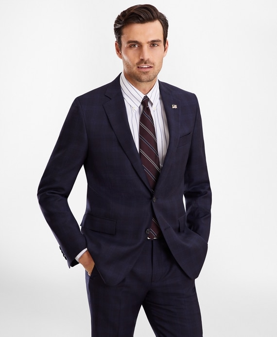 Regent Fit Plaid 1818 Suit