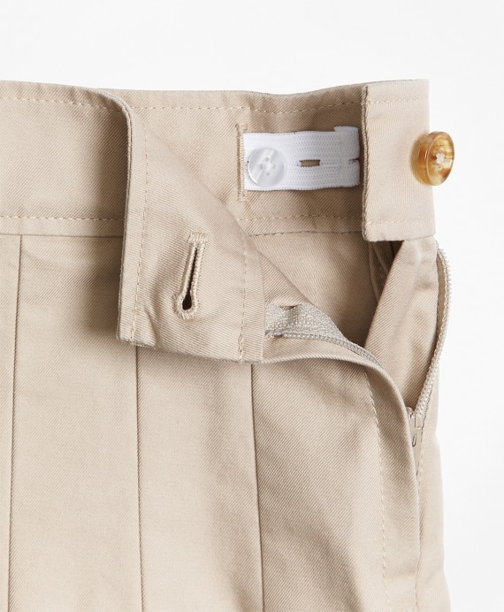 Girls Pleated Chino Skirt