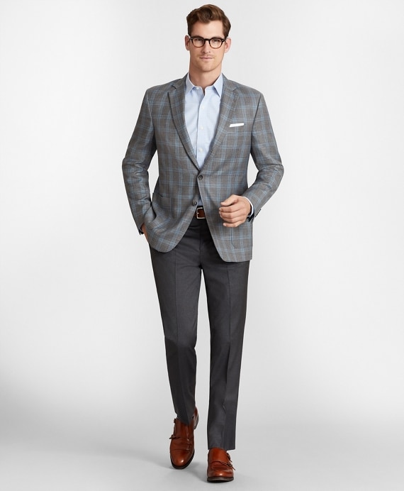 Regent Fit Three-Button Hopsack Sport Coat