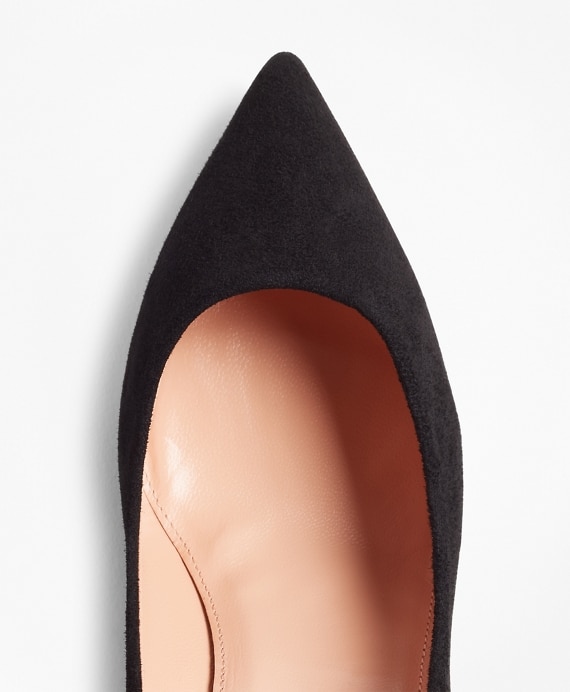 Suede Point-Toe Pumps