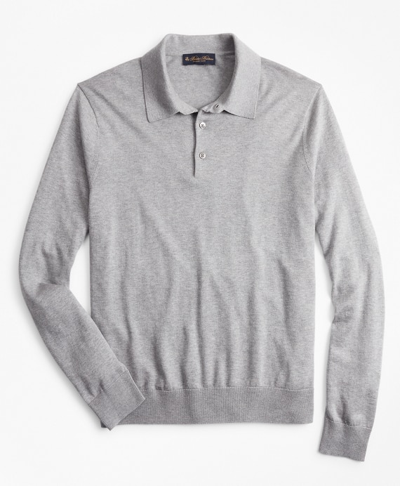 Silk And Cotton Polo Sweater