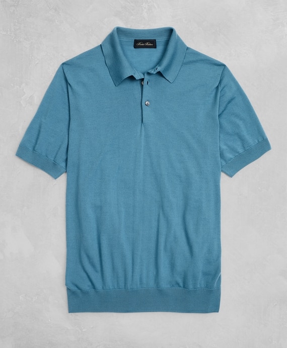 Golden Fleece® 3-D Knit Fine-Gauge Merino Short-Sleeve Polo