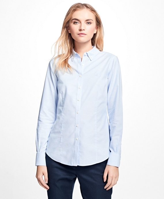 Petite Non-Iron Tailored-Fit Supima® Cotton Dress Shirt