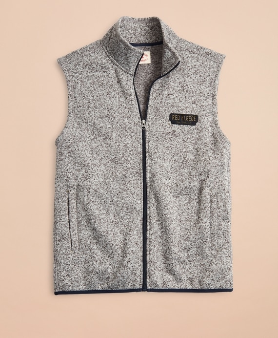 Zip-Up Fleece Sweater Vest