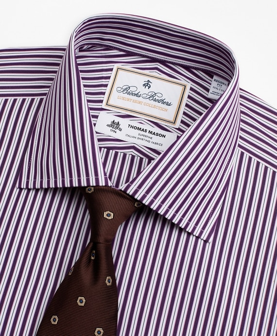 Luxury Collection Regent Fitted Dress Shirt, Franklin Spread Collar Double-Stripe