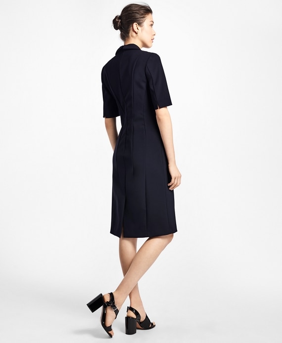 Double-Breasted Tuxedo Dress