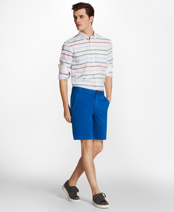 Stretch Cotton Twill Shorts