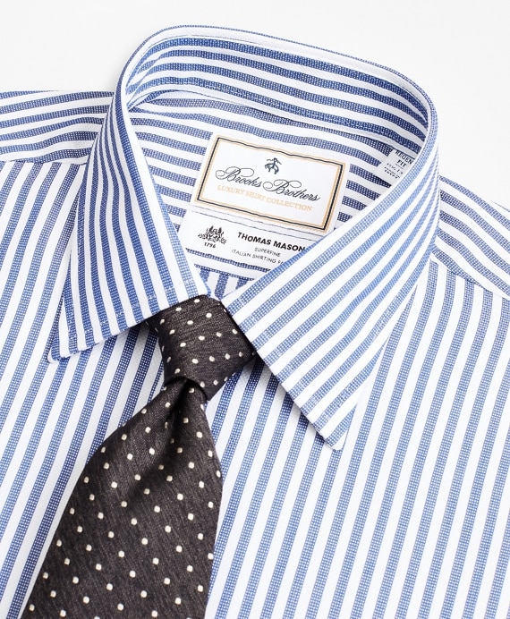Luxury Collection Regent Fitted Dress Shirt, Franklin Spread Collar Bengal Stripe