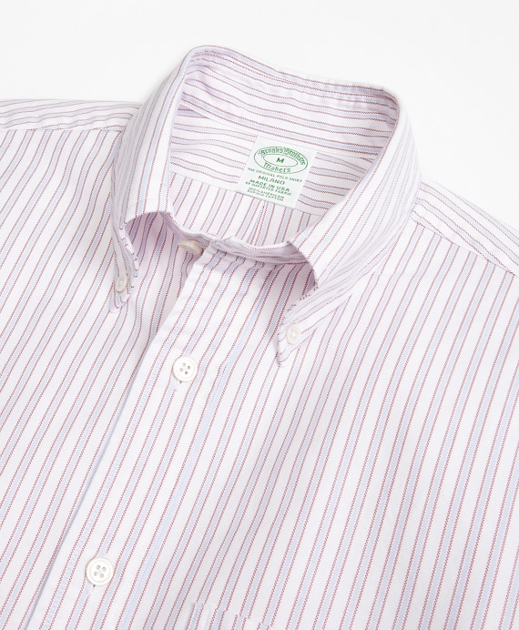 Milano Fit Oxford Outline Stripe Sport Shirt