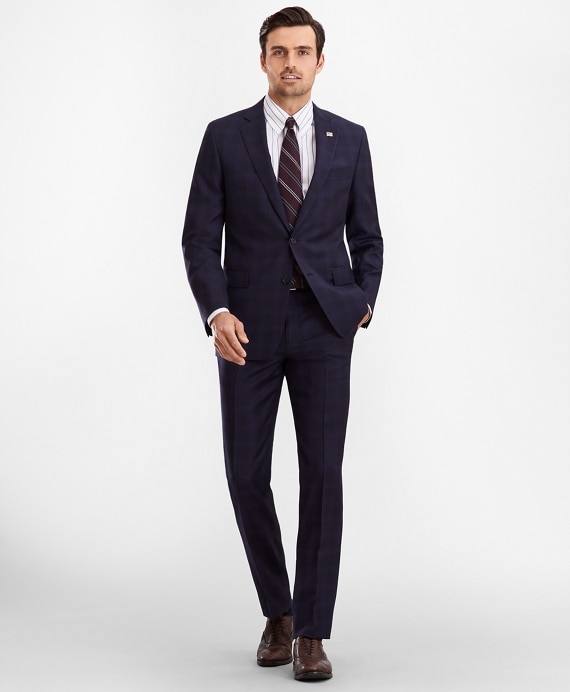 Regent Fit Plaid 1818 Suit