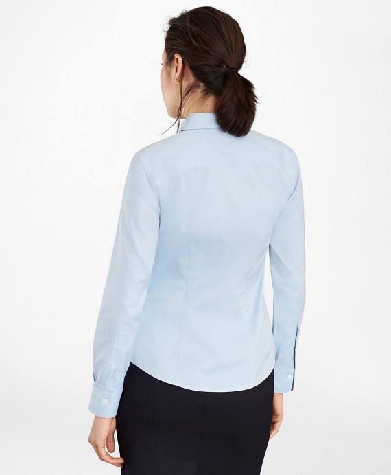Petite Non-Iron Stretch Supima® Cotton Fitted Dress Shirt