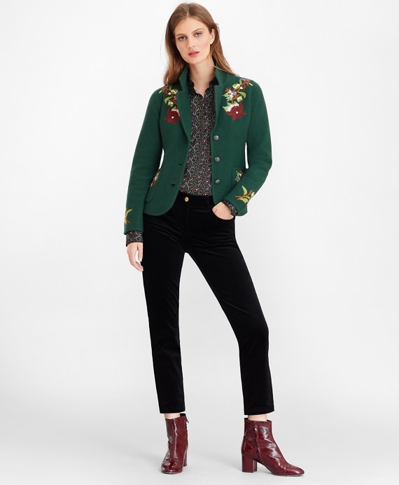 Stretch Cotton Corduroy Ankle Pants