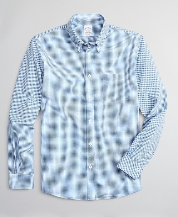 Regent Fitted Sport Shirt, Seersucker Gingham