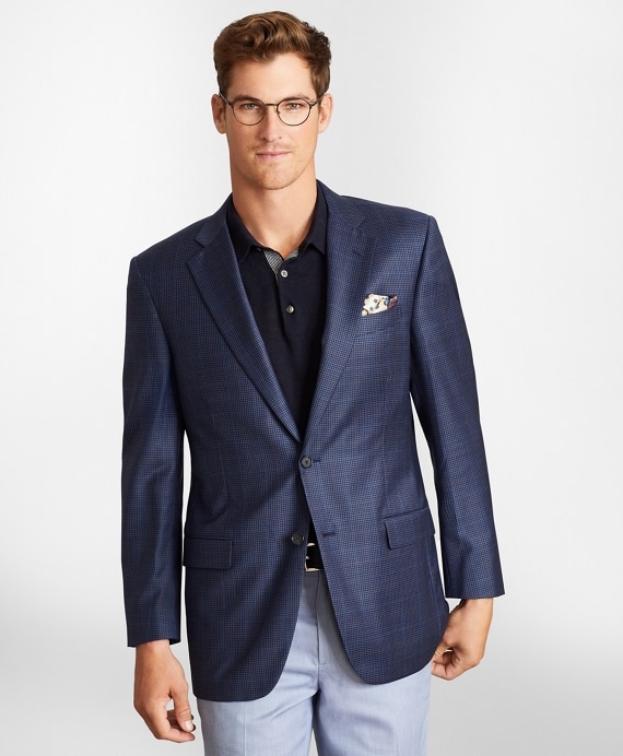 Madison Fit Navy Plaid Sport Coat