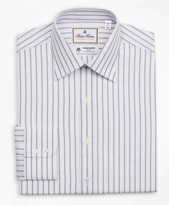 Luxury Collection Madison Classic-Fit Dress Shirt, Franklin Spread Collar Micro-Outline Stripe