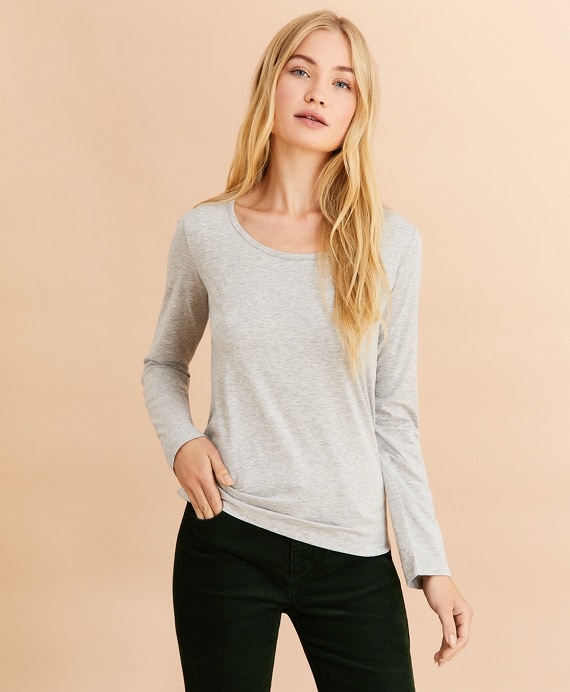 Scoopneck Long-Sleeve T-Shirt