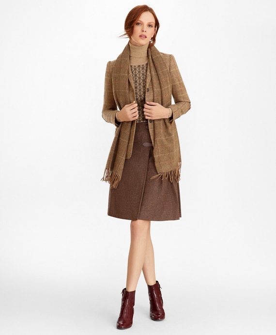 Checked Wool Tweed Hacking Jacket