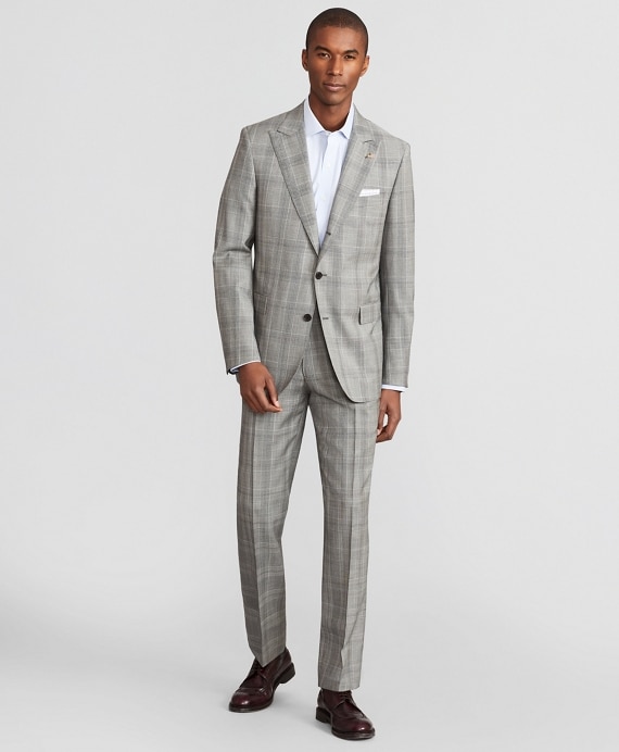 Madison Fit Three-Button Plaid 1818 Suit