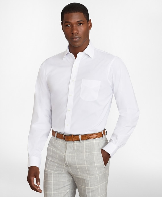 Regent Fitted Dress Shirt, Performance Non-Iron with COOLMAX®, Ainsley Collar Broadcloth
