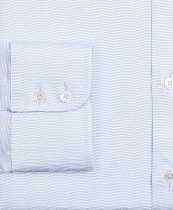 Luxury Collection Madison Classic-Fit Dress Shirt, Franklin Spread Collar Herringbone