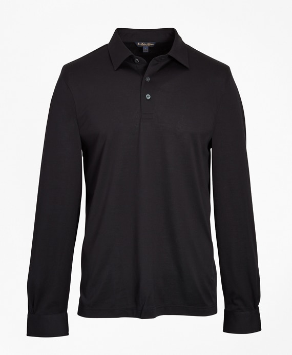 Premium Extra-Fine Supima® Cotton Pique Long-Sleeve Polo