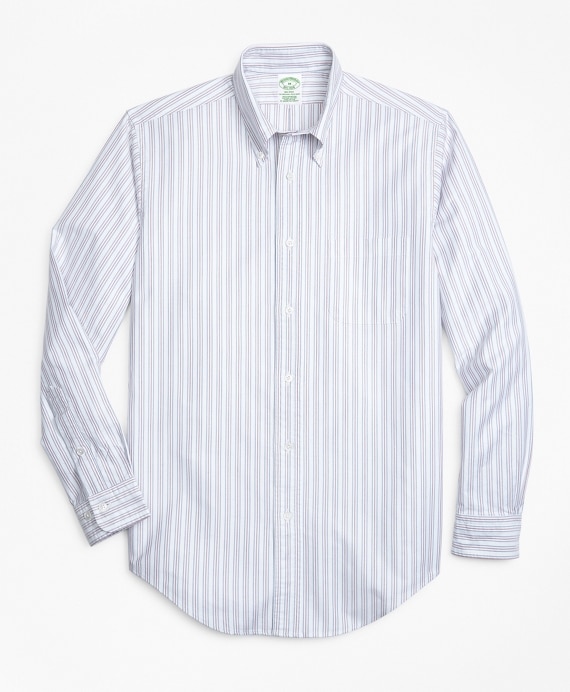 Milano Fit Oxford Double-Stripe Sport Shirt