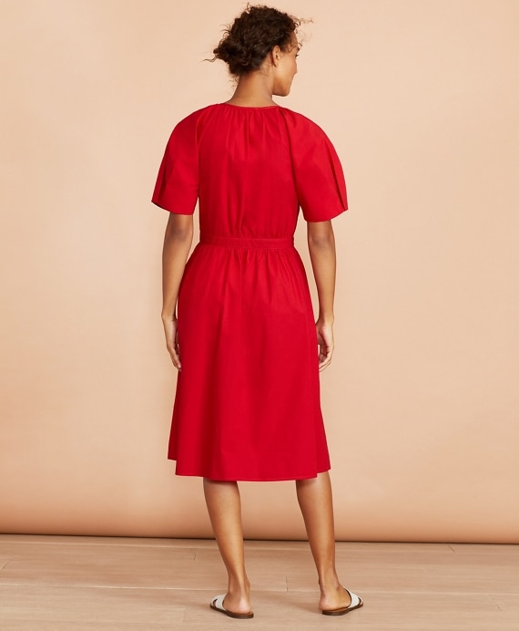 Stretch Cotton Shirt Dress