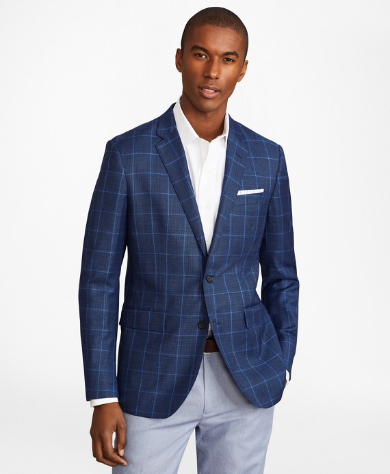 Milano Fit Hopsack Windowpane Sport Coat