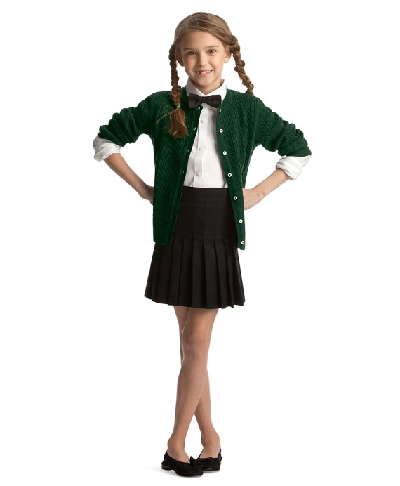 Girls Pleated Chino Skirt